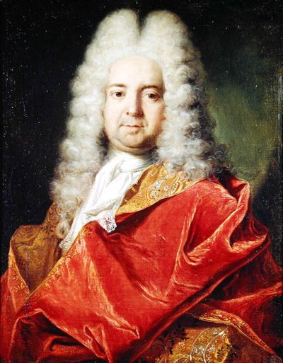 Portrait presumed to be a Self Portrait in Red Cloak by Nicolas de Largillière